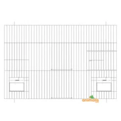 Devanture Chromée Avec Clapets - 60x40 Cm - Fauna