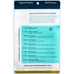 Harnais Pour Perroquets Aviator - Medium/Noir -VogelZorg – Voeding en Verzorging voor Vogels harnais pour perroquets aviator mediumnoir 1