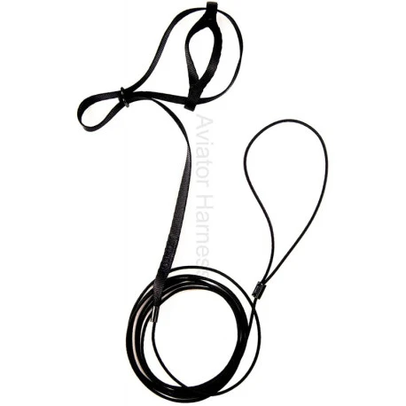 Harnais Pour Perruches Et Perroquets Aviator - XS/Noir 5 Harnais Pour Perruches Et Perroquets Aviator - XS/Noir - Afbeelding 3